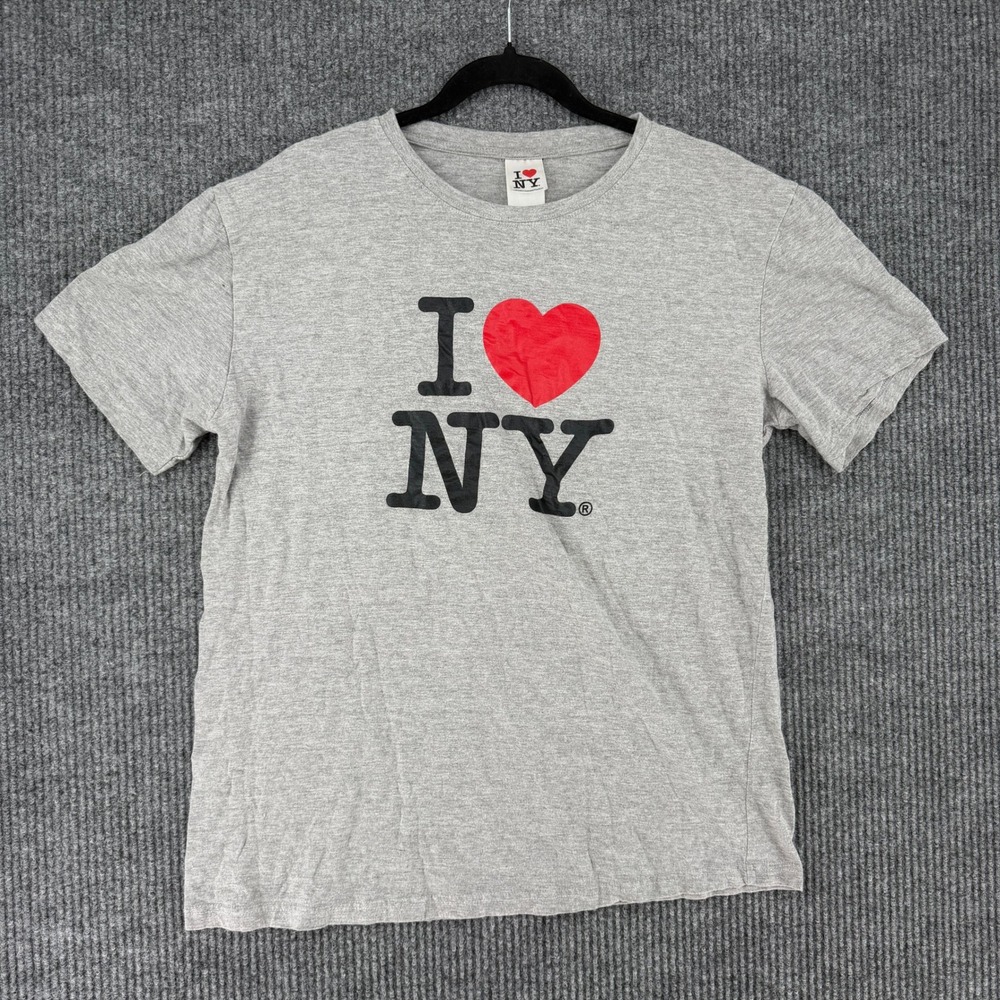 I Love NY Officially Licensed graphic T-Shirt mens large short sleeve travel Y2K